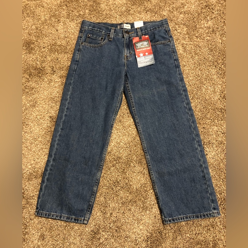Levi’s Signature Kids Jeans Blue Relaxed Straight Leg Size 10H 29x25 100% Cotton